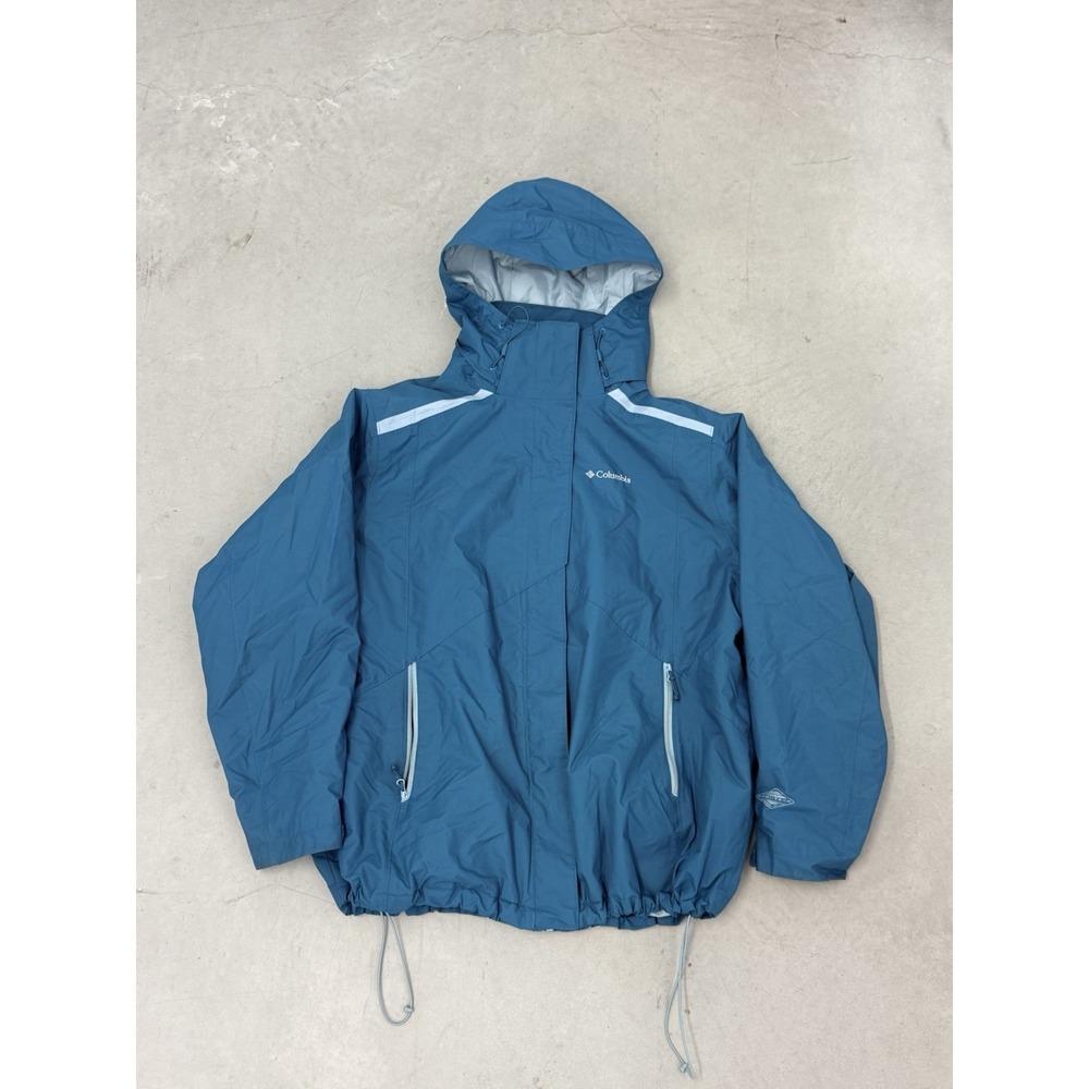 Columbia Jacket Omni Tech Interchange Warm Teal Waterproof Coat Women's Sz XL